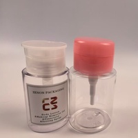 Pompe à lotion à couvercle rabattable avec capuchon anti-poussière transparent, pompe distributrice en plastique pour toner, crème pour les mains