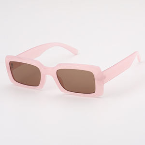 2025 Tendencia OEM Moda Gafas de sol estrechas UV400 Lente de protección Pantone Color disponible Marco de plástico - Product Image 4