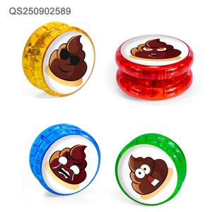 QS gros enfants coloré océan Animal thème boule lumineuse jouets en plastique 4 couleurs Multi Style <span class=keywords><strong>Flash</strong></span> Mini <span class=keywords><strong>Yoyo</strong></span>-ball ensemble jouets - Product Image 2