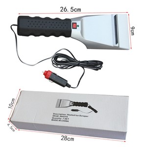 MESOROCK <span class=keywords><strong>électrique</strong></span> chauffé voiture <span class=keywords><strong>grattoir</strong></span> à glace pelle à neige brosse voiture nettoyage 12V brancher sur allume-cigare <span class=keywords><strong>grattoir</strong></span> à glace - Product Image 2