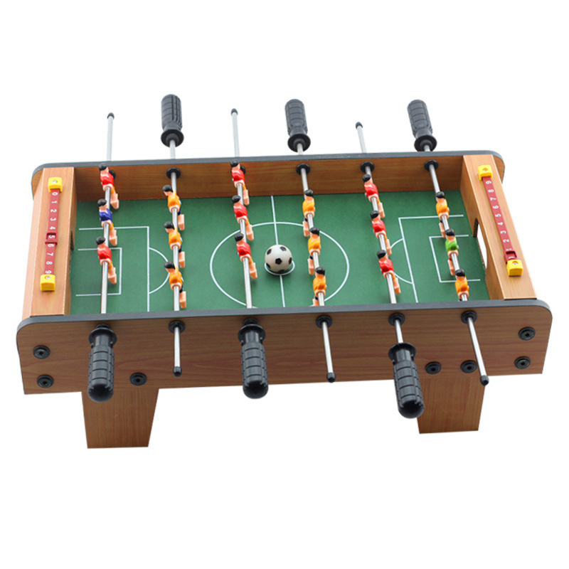 탁상 Foosball 테이블-휴대용 미니 테이블 축구/축구 게임 세트 두 공과 성인과 어린이를위한 점수 골키퍼