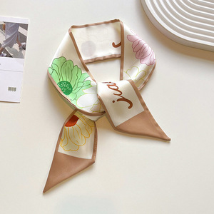 Mềm Lụa Satin Bandana Clover In Thiết Kế Kỹ Thuật Số Vải Head Bọc Và Bandana Thanh Lịch Mềm <span class=keywords><strong>Headband</strong></span> - Product Image 3