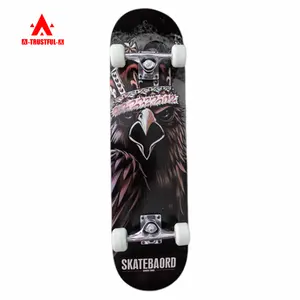 Customised thickened 7-ply Chinese maple children's beginner skateboards