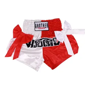 Wholesale Fight MMA Thailand Nylon Bow Women Blank Boxing Custom Muay Thai Shorts