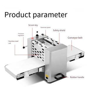 미니 상업용 휴대용 밀가루 반죽 프레스 기계 카운터 탑 페이스트리 크로와상 시트 우유 물 베이커리 새로운 - Product Image 2