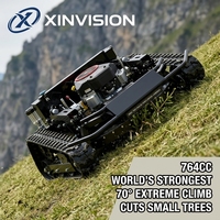Tondeuse RC ultime de 900 mm, moteur Loncin 764cc V-Twin, capacité de montée à 70 degrés, tondeuse à chenilles à engrenages hypoides pour l'industrie professionnelle
