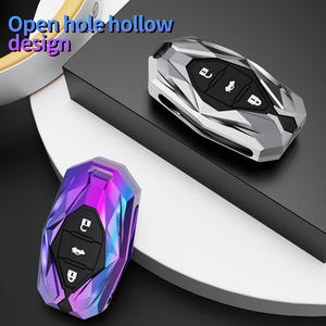 Housse de clé de voiture en cuir en alliage de Zinc pour Hyundai Solaris HB20 Veloster <span class=keywords><strong>SR</strong></span> IX35 <span class=keywords><strong>Accent</strong></span> Elantra i30 porte-clés accessoires Auto - Product Image 3