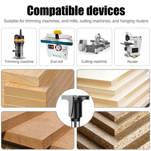 Hot Sale Specialized High Precision 2-Flute Dual Function Grooving Cutter Carbide Panel Arc Bending T Slot <b>Half</b> Flat Bottom - Product Image 5