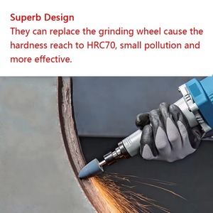 10 pièces Têtes de polissage coniques en acier inoxydable, abrasives, pour outils rotatifs <span class=keywords><strong>Dremel</strong></span>, pierres de meulage électriques - Product Image 3