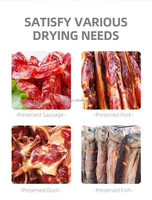 Déshydrateur Commercial Rotatif à Double Plateau Grande Capacité pour la Transformation et la Déshydratation des Saucisses, Biltongs et Aliments Conservés
