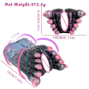 GEEBA Silicone Monster Animal Male Masturbator Cup Realistic Textured Artificial Vagina <b>Men</b> Masturbation Sex <b>Toys</b> <b>for</b> <b>Men</b> - Product Image 5
