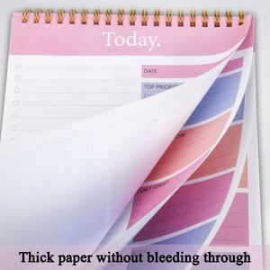 Let's Party A5 <b>Pink</b> Mini Spiral <b>Notebook</b> with Paper Cover Daily Planner Notepad Printed Style Gift 80 Sheets - Product Image 2