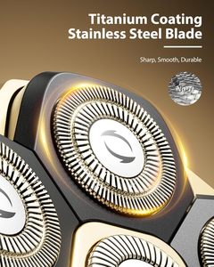Nouveau rasoir pour hommes chauves 2026 - Trimcoo <span class=keywords><strong>Tondeuse</strong></span> électrique magnétique 5-en-1 avec lames en titane |   Doux pour les cuirs chevelus sensibles | - Product Image 3