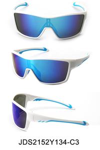 Vente en gros d'usine de lunettes de soleil mode anti-buée UV 400 Lunettes de soleil de sécurité avec montures PC unisexes noir blanc jaune - Product Image 3