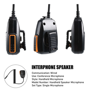 50 unidades de micrófono de mano metálico universal de <span class=keywords><strong>2</strong></span> pines tipo K personalizado para accesorios de walkie-talkie <span class=keywords><strong>HYT</strong></span> Kenwood TYT Quansheng Wouxun - Product Image 2