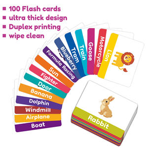 100 Uds. Frase interactiva aprendizaje tarjetas cognitivas palabras Flashcards juegos para aprendizaje interactivo - Product Image 5