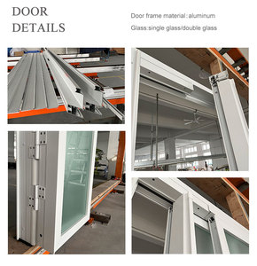 HDSAFE-Puerta corrediza plegable de aluminio para baño, puerta abatible interior sin rieles PT - Product Image 4