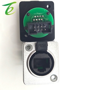 D-loại Bảng điều chỉnh RJ45 Nữ kết nối, giao diện mạng RJ45, truyền dữ liệu 8p Ethernet mạng không thấm nước ổ cắm - Product Image 1