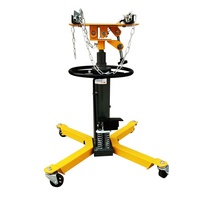 Cric hydraulique professionnel pour boîte de vitesses en acier, 0,6 tonne, vérin à double section, hauteur max. 175 cm, support à quatre roues pour voiture