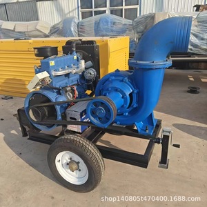 Bomba Centrífuga de Motor Diésel de 6 y 8 Pulgadas, Bomba de Agua Portátil para Riego Agrícola, Construcción Metálica - Product Image 2