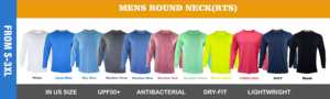 Camisas de Manga Larga para Hombre UVBAN, Mezcla de Poliéster/Algodón, Color Gris Jaspeado, Protección UPF 50, Transpirables, Antibacterianas, Tallas Grandes - Product Image 5