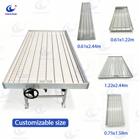 Table de culture mobile ChenChao 4x8 pieds à flux et reflux avec système de drainage, idéale pour la culture de légumes - Meilleure vente