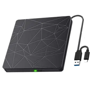 Bestseller Typ C Schlankes externes CD-Laufwerk USB 3.0 Tragbarer CD-Player zum Lesen Win 11mac Externes CD-Laufwerk, DVD-RW-Brenner