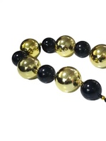 Ensemble d'accessoires personnalisés Mardi Gras perles de grande boule d'or noir faveurs de fête en boîte pour le Nouvel An Halloween Noël; Chinois élégant
