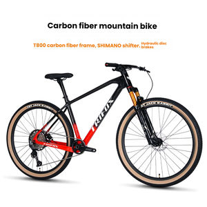 Bicicleta de Montaña con Cuadro de Fibra de Carbono y Horquilla de Suspensión de 12 Velocidades, Ruedas de <span class=keywords><strong>29</strong></span> Pulgadas, Frenos de Disco Hidráulicos, Todoterreno, para Ciclismo al Aire Libre para Adultos - Product Image 1