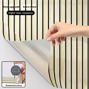 Paneles Decorativos de Pared con Diseño de <span class=keywords><strong>Listones</strong></span> de <span class=keywords><strong>Madera</strong></span>, Geométricos, Impermeables, Autoadhesivos, para Sala de Estar, Decoración de Pared para TV - Product Image 2