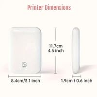 Mesin Printer Foto Warna Paspor Mini Ukuran 3-Inci HPRT MT53 Profesional Portabel untuk Ponsel