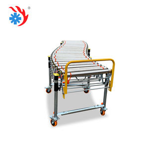 Truk listrik kuat kontainer pemuatan dan pembongkaran bulat fleksibel Roller O sabuk <span class=keywords><strong>Conveyor</strong></span> dengan tinggi disesuaikan - Product Image 3