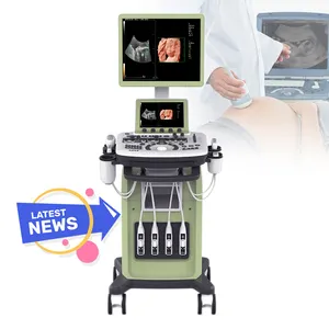 Profession elle medizinische Ultraschall instrumente Tragbarer Farbdoppler-Ultraschalls canner Preis 4D Trolley Ultraschall gerät