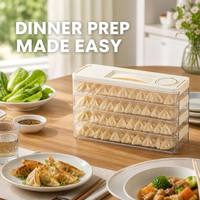 Boîte à raviolis de qualité alimentaire pour rangement latéral de réfrigérateur, étui en plastique pour conservation et organisation dans les espaces étroits
