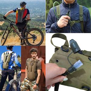 調節可能 3L ウォーターリザーバー バックパック ハイドレーションパック ハイキング ランニング タクティカルスポーツ用 アウトドア活動向け ウォーターキャメルバッグ - Product Image 2