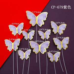 New Arrival Paper <strong>Butterfly</strong> <strong>Cake</strong> Decoration Pink <strong>Purple</strong> Blue Hot Stamping <strong>Butterfly</strong> <strong>Cake</strong> Topper for Valentine's Day <strong>Cake</strong> - Product Image 5