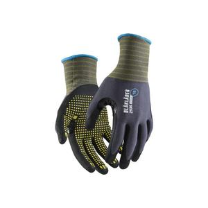 BLAKLADER - 2935145694006 Gants de travail enduits de nitrile avec poignée à pois Gris (multi-pack) - EAN 7330509808658 GLOVES - Product Image 1