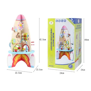 Fabricante oferta especial cohete Tipo de rock de juguete de madera de alta calidad de juego de laberinto juguete innovación niñ