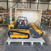 Tondeuse à chenilles télécommandée de qualité industrielle, capable de franchir une pente de 50 degrés, pour la coupe de branches d'arbres, le débroussaillage de bois épais et de broussailles