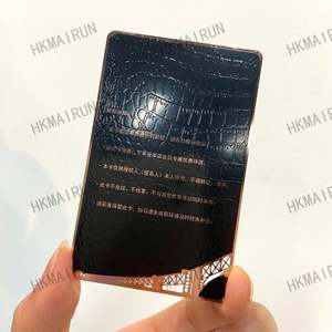 Cheap VIP Gold Plated Metallic Metal Embossing Craft Metal Business Card - Product Image 6