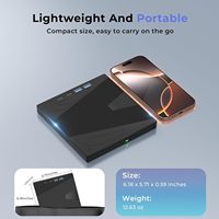 Unidad de DVD/CD Externa USB3.0 Tipo-C 7 en 1, Lector de Tarjetas SD/TF Integrado, Hub USB, Grabador/Grabadora para Windows, Linux, Laptop, Escritorio
