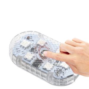 Lumière intérieure de voiture <span class=keywords><strong>sans</strong></span> <span class=keywords><strong>fil</strong></span> 7 couleurs Lampes de lecture de plafond de toit de voiture pour porte <span class=keywords><strong>Pied</strong></span> USB Contrôle tactile Lumière de nuit de véhicule - Product Image 1