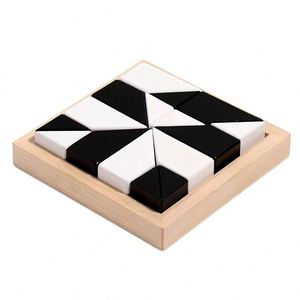Puzzle Bianco e Nero Giocattolo Educativo per Bambini 5-7 Anni Blocchi di Costruzione in Plastica Gioco da Tavolo Interattivo Genitore-Figlio Nascosto - Product Image 5