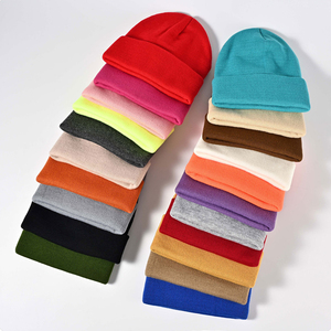 High Quality Custom Embroidery Logo Classic <b>Winter</b> <b>Hats</b> Knit Beanies Knitted Beanie <b>Hat</b> With Custom logo - Product Image 1