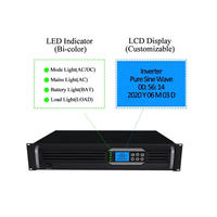 Convertisseur de puissance 1KVA avec communication RS232 RS485 SNMP, surveillance à distance, 24V 220V 60Hz, convertisseur de rack