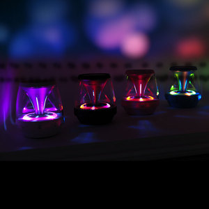Sabah VS18 <b>Mini</b> <b>Bluetooth</b> <b>Speaker</b> Colorful LED Light Portable Desktop Home Rechargeable Battery 73x73x80mm - Product Image 1