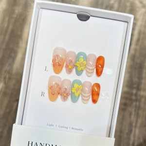 <span class=keywords><strong>Uñas</strong></span> Postizas Acrílicas 3D Talladas a Mano con Diseño de Dopamina, de Alta Calidad, Venta al Por Mayor - Product Image 2