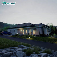 Econel Villa 2026, Nuevo Diseño de Villa con Estructura de Acero, Estructura de Acero Ligero Prefabricada, Casa Residencial Moderna de Lujo Prefabricada