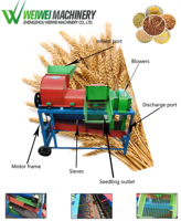 Weiwei Offre Spéciale 2023 agro batteuse batteuse de blé batteuse de haricots décortiqueuse de soja éplucheuse de maïs batteuse batteuse de maïs pour ferme