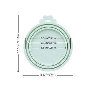 Baifu Maßgeschneiderter Logo Farbiger Wiederverwendbarer Silikon Luftdichter Tierfutter Deckel Lebensmittelqualität Dosenabdeckung - Product Image 6